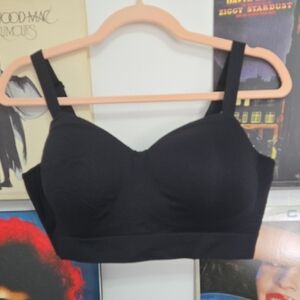 Everyday Black Wireless Longline Bra for Women
